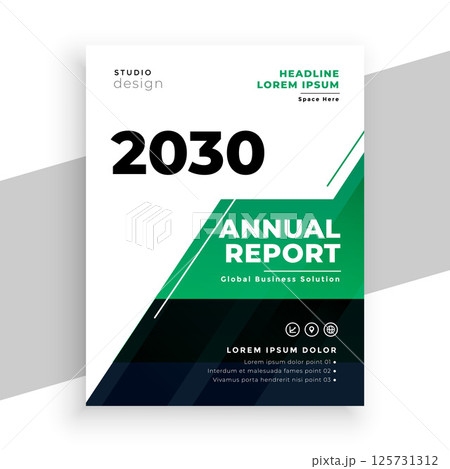 stylish business annual report card company's yearly book stylish business annual report card company's yearly book 125731312