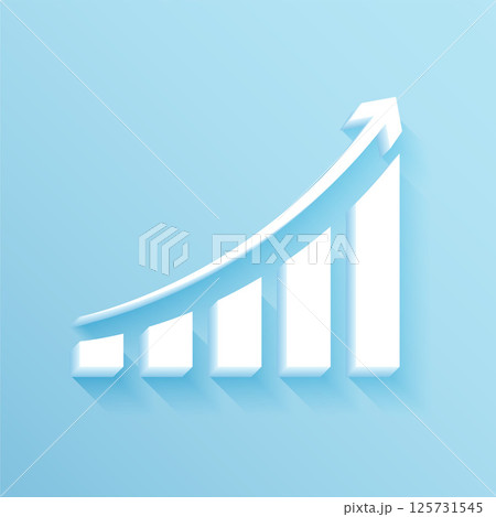 financial stock trading background with growth chart diagram 125731545