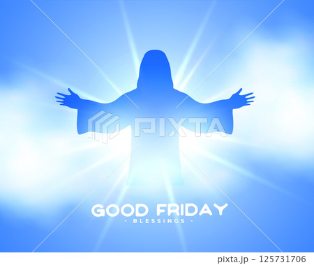 celebrate good friday holiday with cloudy background 125731706