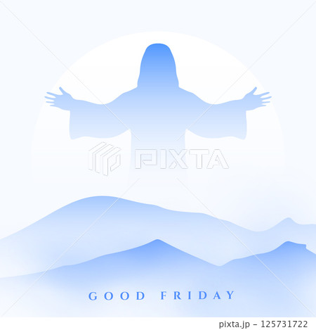 good friday blessings background for holiday season with mountain design 125731722