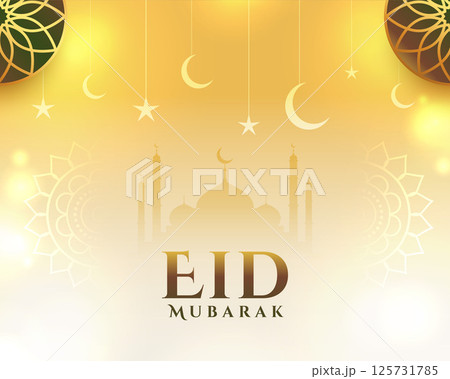 elegant eid mubarak islamic festival background with mosque design elegant eid mubarak islamic festival background with mosque design 125731785