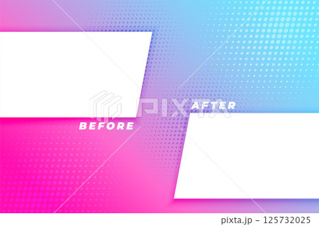 before and after battle concept background with halftone effect before and after battle concept background with halftone effect 125732025