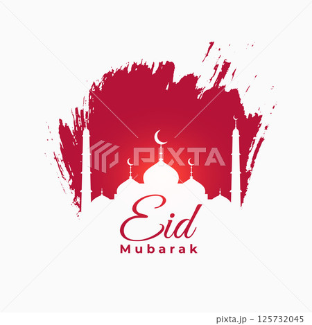 traditional eid mubarak background with arabic pattern for festive touch traditional eid mubarak background with arabic pattern for festive touch 125732045