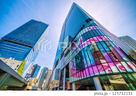 日本の東京都市景観 渋谷サクラステージSHIBUYAタワーなどを望む 日本の東京都市景観 渋谷サクラステージSHIBUYAタワーなどを望む 125732131