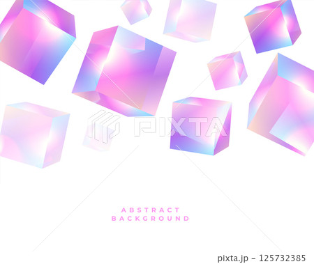 nice 3d falling cubic holographic gradient background nice 3d falling cubic holographic gradient background 125732385