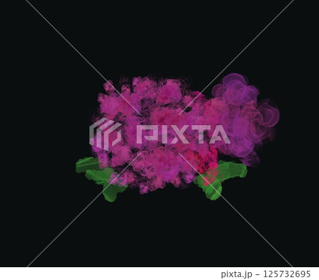 紫陽花シリーズ コレクション2 – 抽象アルコールインクアート 125732695