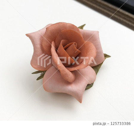 Soft fabric under handmade brooch womens vintage image 125733386