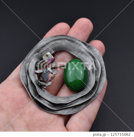 Brooch photo floral vintage handmade accessory for women Brooch photo floral vintage handmade accessory for women 125735062