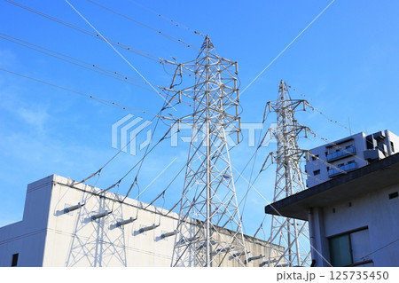 送電鉄塔 送電鉄塔 125735450