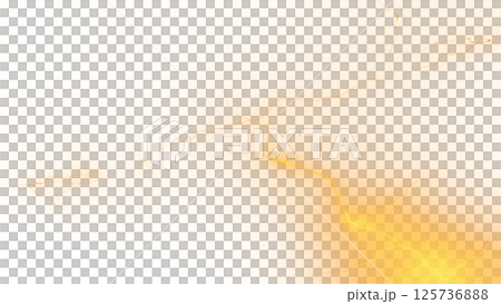 Yellow lightning / transparent background Yellow lightning / transparent background 125736888
