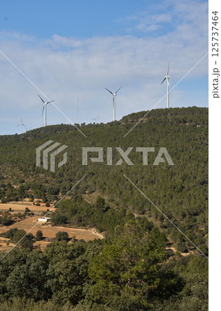 Wind turbine group in Spain 125737464