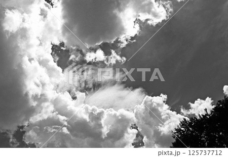 サンパウロの夏の入道雲と空　ブラジル 125737712