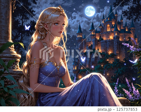 青いドレスを着た女神 青いドレスを着た女神 125737853