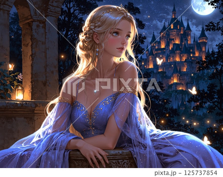 青いドレスを着た女神 青いドレスを着た女神 125737854