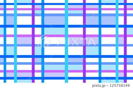 幾何学模様　ボーダー　ストライプ　ブルー　パープル 125738149