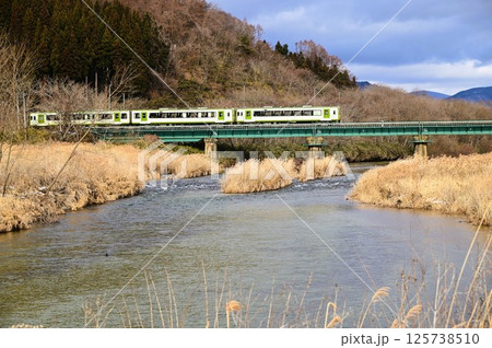 JR釜石線 猿ヶ石川橋梁 125738510