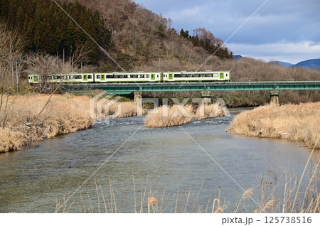 JR釜石線 猿ヶ石川橋梁 JR釜石線 猿ヶ石川橋梁 125738516
