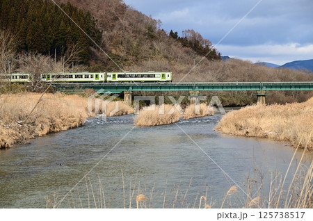 JR釜石線 猿ヶ石川橋梁 125738517