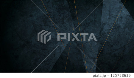 Dark blue grunge low poly abstract background...のイラスト素材 [125738639] - PIXTA