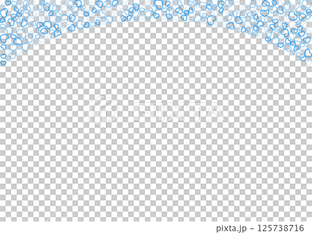 Heart pattern background, 3 colors in blue, border heart Heart pattern background, 3 colors in blue, border heart 125738716