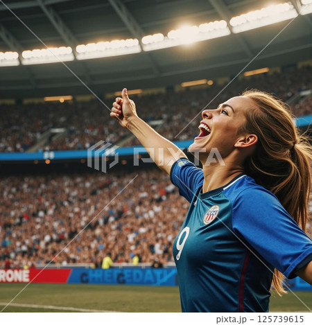 サッカー選手 125739615