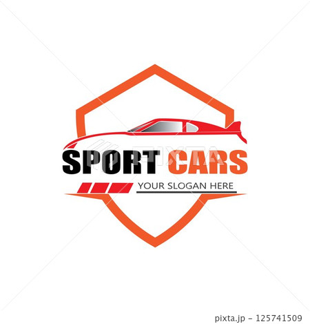 sport car logo template design vector 125741509