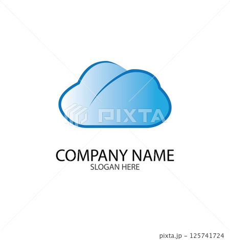 Cloud template vector Cloud template vector 125741724