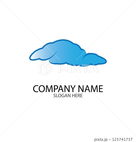 Cloud template vector Cloud template vector 125741737