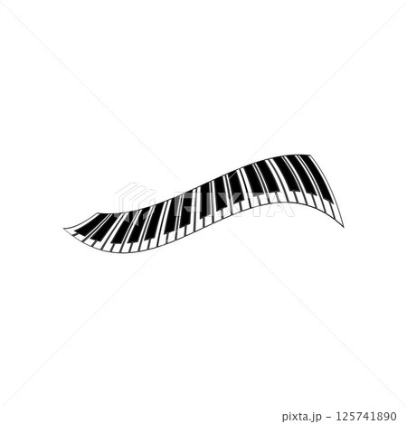 piano logo and symbol vectors piano logo and symbol vectors 125741890