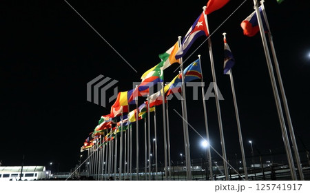 大阪・関西万博(EXPO2025)、世界の国旗 大阪・関西万博(EXPO2025)、世界の国旗 125741917