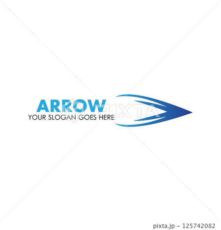 Arrow vector illustration icon Arrow vector illustration icon 125742082