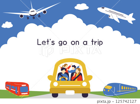 旅行を楽しむ家族 125742127