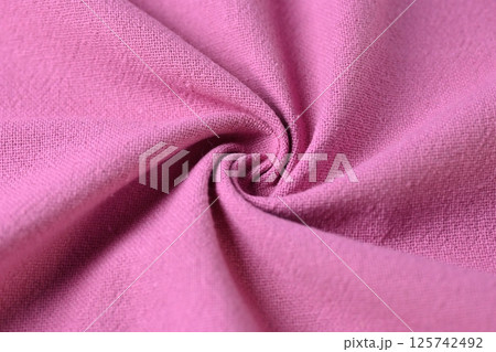 pink cotton texture color of fabric textile industry, abstract image for fashion cloth 125742492