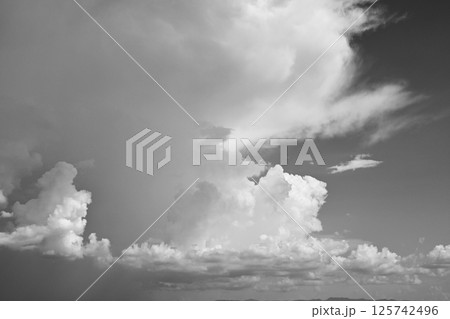 black and white image, buautiful sky with cloud in rainy day black and white image, buautiful sky with cloud in rainy day 125742496