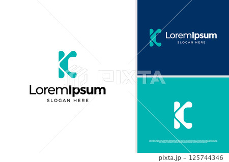 Letter K initial logo concept. Architecture business logo vector design template Letter K initial logo concept. Architecture business logo vector design template 125744346