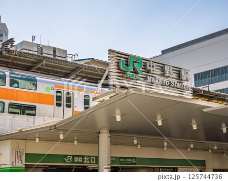 JR・東京メトロ 中野駅の駅名表示部 125744736