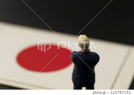 国旗　フィギア　ジオラマ 125747132