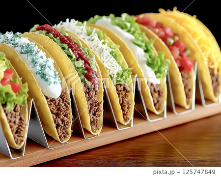 メキシコ料理　タコスのイメージ素材 125747849