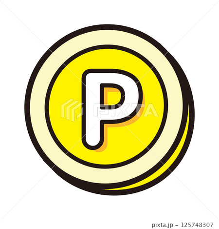 ポイントのシンプルなアイコン 125748307