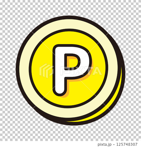 ポイントのシンプルなアイコン 125748307