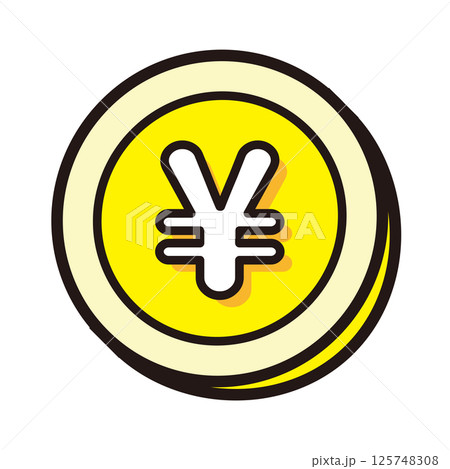 円のシンプルなアイコン 125748308