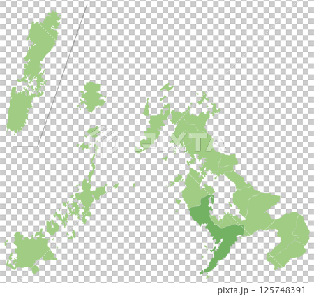 分割できる長崎県地図　 125748391