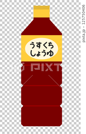 薄口醤油のシンプルなイラスト 125750406