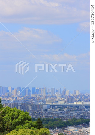 大阪府 四条畷市から見る大阪の風景 大阪府 四条畷市から見る大阪の風景 125750414