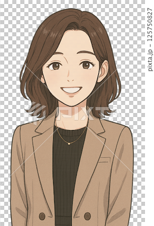 Smiley female business Smiley female business 125750827