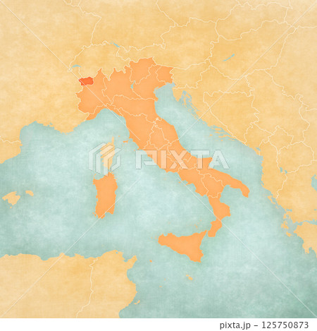 Map of Italy - Aosta Valley Map of Italy - Aosta Valley 125750873