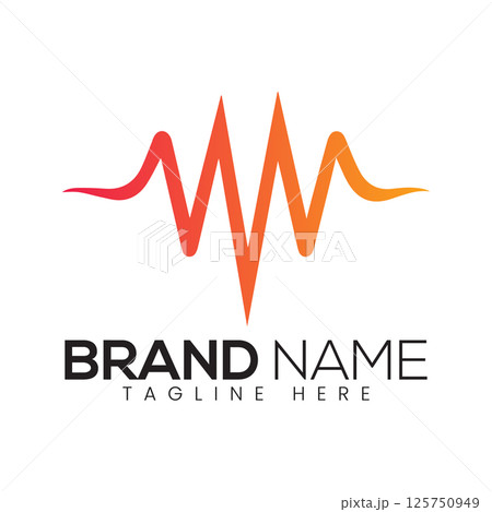 Abstract Vector Brand Icon or Logo Design Template 125750949