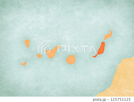 Map of Canary Islands - Fuerteventura Map of Canary Islands - Fuerteventura 125751125