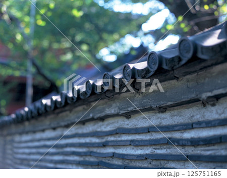 20年以上前の東京の風景 港区増上寺 築地塀 125751165