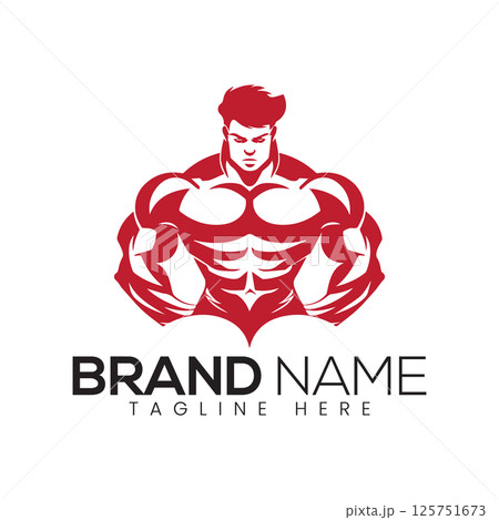 Abstract Vector Gym or Fitness Logo Design Template 125751673